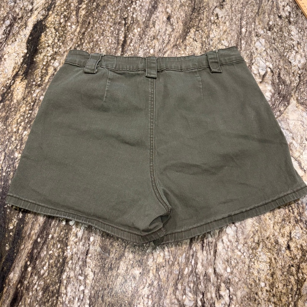 Cargo Utility High Waisted Shorts Women XL Olive Green Fashion Nova RSS20115 - Picture 6 of 8